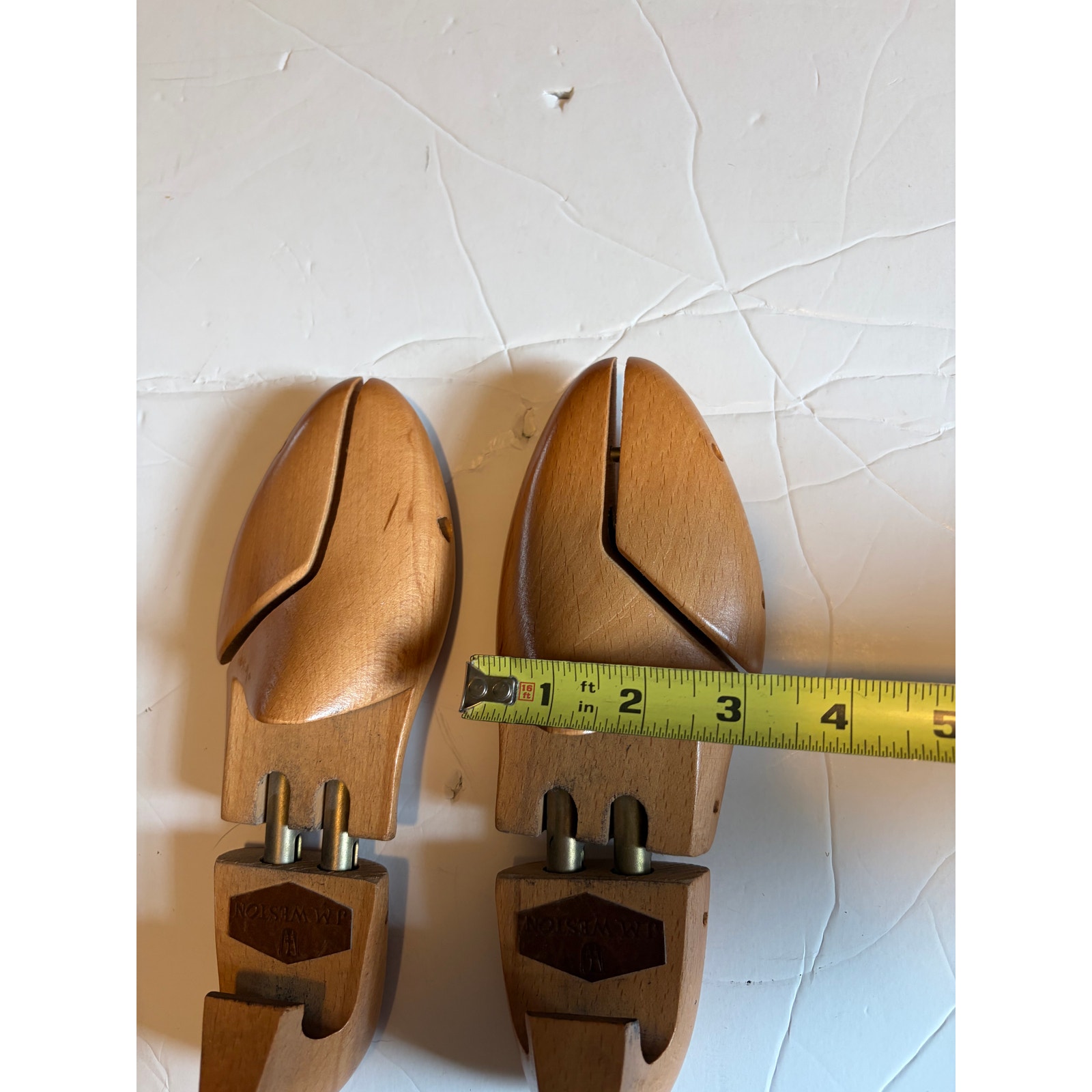 Vintage J.M. Weston Paris Wood Shoe Trees Size 4 Made In France Split Toe — image 3 of 8
